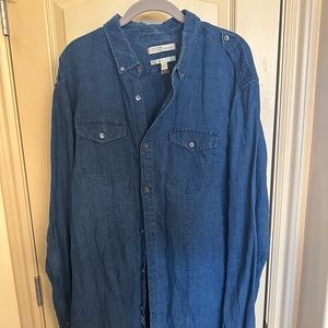 Vintage Banana Republic Heritage Linen Woven Shirt